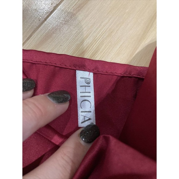 Phicia Tank Top Maroon Sz M 100% polyester - Picture 3 of 6